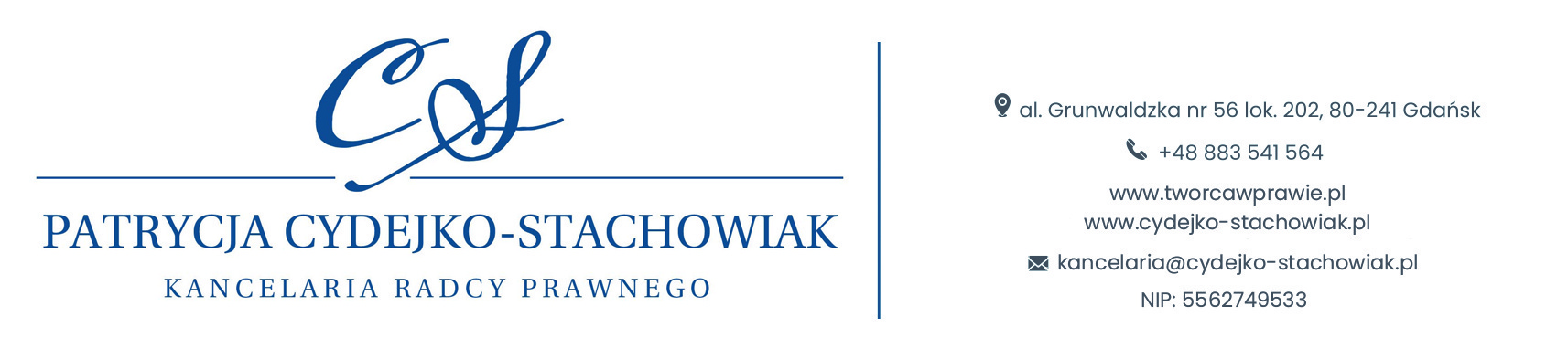 Kancelaria prawna dla tw贸rc贸w | Patrycja Cydejko-Stachowiak